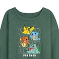 thumbnail image 3 of Pokémon - Stacked Logo Pikachu And Friends - Women's French Terry Long Sleeve Shirt, 3 of 5