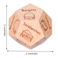 thumbnail image 2 of Mordaza Divertida para Juegos de Parejas FLhrweasw Dados de Comida de Madera 2 uds, 2 of 9