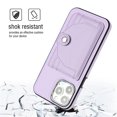 thumbnail image 4 of Jiahe Cover foriPhone XS/X, Wallet Case with Credit Card Holder,Shockproof Anti-drop Button Wallet PU Leather Card Slots Anti-Scratch Cover Case, purple, 4 of 6