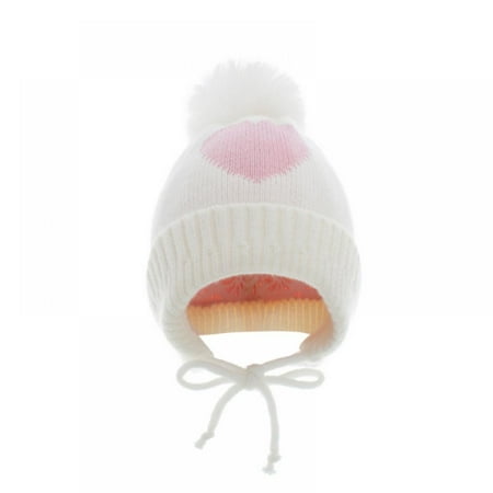 

Toddler Boys Girls Fleece Lined Knit Kids Hat with Earflap Winter Hat