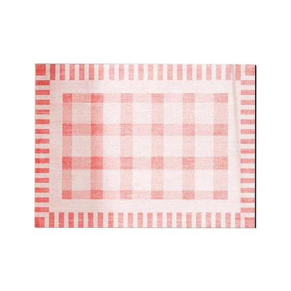 Tarmeek Vintage Bathroom Rug Absorbent Non-Slip Shower Mat Soft Microfiber Floor Mat for Bathroom, Toilet, and Entryway, Pink, Quick Dry, Washable
