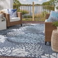 thumbnail image 4 of Nourison Garden Oasis 9' x 12' Navy Tropical Rug, 4 of 10