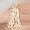 thumbnail image 2 of JAJAHO Easter Bunny Girls Jumpsuit Baby Girl Clothes Sleeveless Overalls Carrot Print Flared Pants Cute Toddler Play Holiday Outfit 6M-4Y Trendy Onesie, 2 of 9