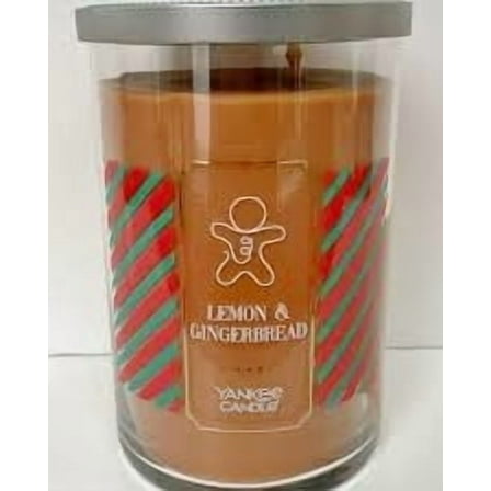 Yankee Candle LEMON & GINGERBREAD Large 2-Wick Holiday Tumbler Candle