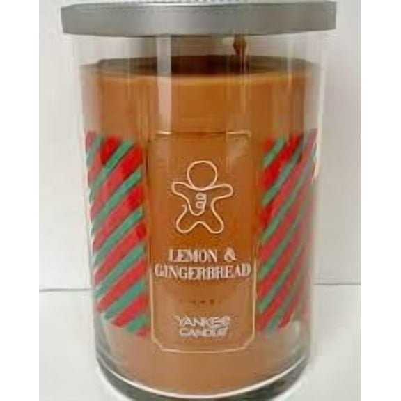 Yankee Candle LEMON & GINGERBREAD Large 2-Wick Holiday Tumbler Candle