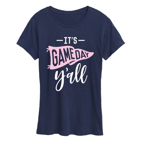 Instant Message - It's Game Day Y'all Short Sleeve Graphic T-Shirt