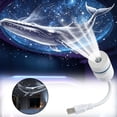 thumbnail image 2 of Hd Smart Dynamic Holographic Night Light Projector HD Star Projector 360° Adjustable 2-in-1 Whale Galaxy Star Ocean USB Powered Ceiling Projector for Bedroom, 2 of 8