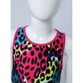 thumbnail image 5 of YiZYiF Girls 2-Piece Outfit Set Activewear Mesh Racer Back Tank Top with Leggings Leopard 4, 5 of 7