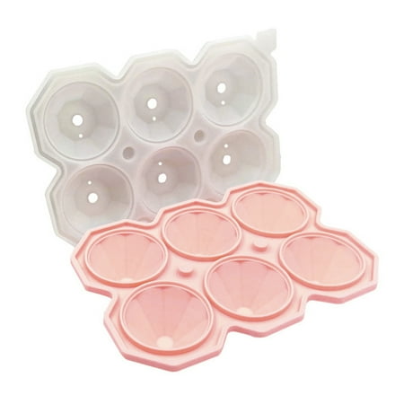 

Papaba Ice Ball Maker Easy to Clean Leak-proof Convenient Gemstone Shaped Ice Cube Tray