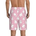 thumbnail image 6 of KLL Pink Cartoon Bear for Men's 1-Pack Shorts,Sleep Pajama Shorts for Men Soft Pj Shorts Men's Pajama Bottoms Sleepwear -3X-Large, 6 of 7