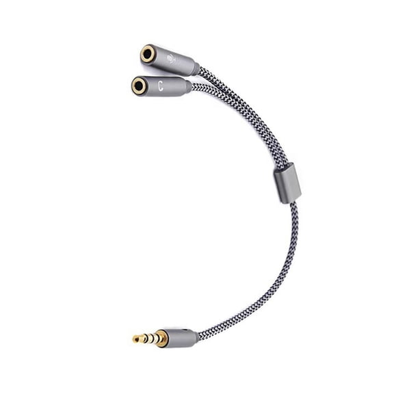 3.5mm Sound Adapter Y Splitter 3.5mm Cable Headsets 2 Female to 1 Male for Laptop Phone Earphone Headphone Microphone
