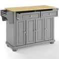 thumbnail image 5 of Crosley Furniture Alexandria Natural Wood Top Kitchen Island in Gray/Natural, 5 of 12