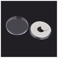 thumbnail image 4 of 120 Pcs Boîtes à Pièces 46mm Capsules Support Plastique Transparent Rond Boîte de Rangement, 4 of 5