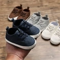thumbnail image 5 of Baby Boys Girls Oxford Shoes Hard Bottom Lace Up Sneaker PU Leather Moccasin Infant Toddler First Walker Uniform Dress Loafer Shoes 3-18 Months, 5 of 6