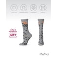 thumbnail image 6 of MeMoi Women's "Boo Crew" Halloween Holiday Novelty Crew Sock - Womens - Female, 9-11, Med Gray Heather, 6 of 7