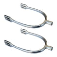 thumbnail image 1 of 2x espuelas de caballos para mujeres/niños prácticos reutilizables equipos ecuestres portátiles resistentes entrenamiento ecuestre de la aleación de M, 1 of 8