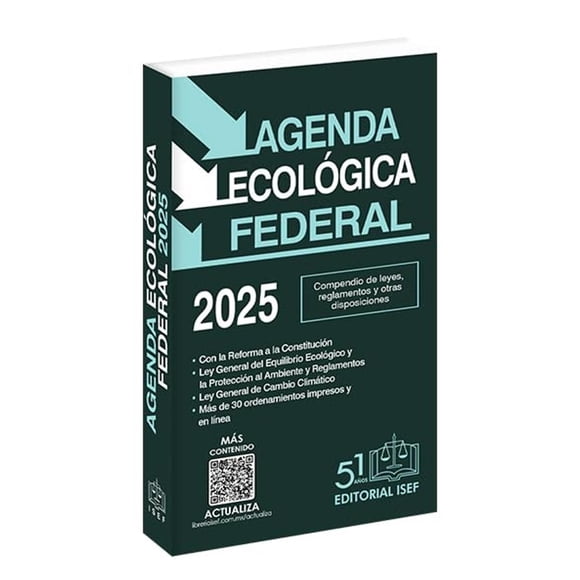 Libro Agenda Ecologica Federal 2025 Tapa Blanda, Autor Ediciones Fiscales Isef, Editorial Ediciones Fiscales Isef