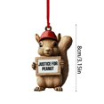 thumbnail image 3 of Back to School Essentials Hangs Decorations For Tree Squirrel 2D Flat Ornament 2D Animal Decoration Christmas Ornament Christmas Tree Animal Pattern 2D Acrylic Ornament Seasonal Decor For Christmas T, 3 of 6