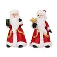 thumbnail image 2 of Conjunto de 2 figuras de Papá Noel para centros de mesa, decoraciones navideñas, adorables adornos de escritorio para fiestas, estantes, dormitorios,, 2 of 8