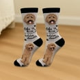 thumbnail image 3 of E&S Pets Goldendoodle Red Socks - Life is Better Socks for Pet Lovers - Cute Unisex Socks - One Size Fits Most, 3 of 3
