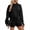 Black, variant on SPECIAL MAGIC Women’s 2-Piece Scuba Hoodie & Shorts Set Cozy Stretchy Athleisure Sweatshirt & Lounge Shorts