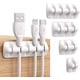 thumbnail image 4 of Una brida para cables blanca, kit de gestión de cables multiusos de 50,40,30 cm, 4 of 5