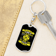thumbnail image 6 of God Will Meet You Yellow Stainless Steel or 18k Gold Premium Swivel Dog Tag Keychain, 6 of 16
