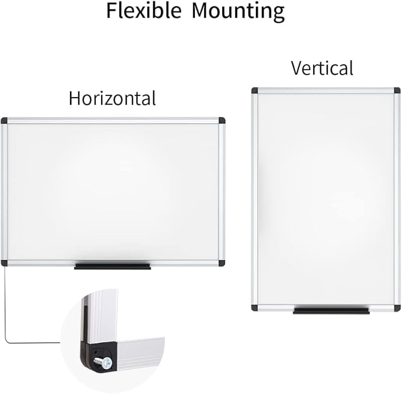 Magnetic Foldable Whiteboard, 48 x 36 Inches, Dry Erase Wall Mounted Board for School Office and Home