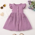 thumbnail image 7 of Girls Tea Party Dress Girls Summer Dress French Style Sleeveless Smocked Waist Tiered Ruffle for Toddler And Kids, 7 of 7