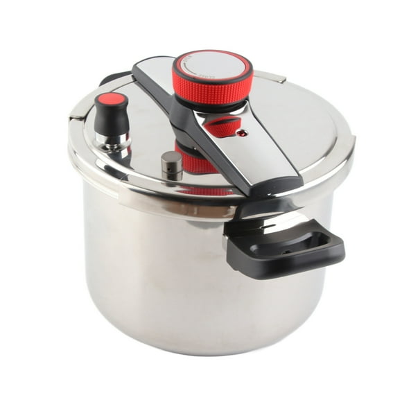 Large Pressure Cooker Explosion Proof Induction Cooktop Induction Cooker Stainless Steel Large Bowl Pot Pressure Cooker for Gas Household Salad Bowl Large Pressure Cookers