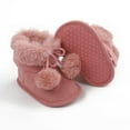 thumbnail image 2 of Infant Baby Girl Boots Shoes Warm Wool Snow Winter Anti-Slip Newborn Toddler Prewalker For 0-18 Months, 2 of 3
