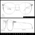 thumbnail image 3 of Classic Innocent Girly Geek Round Thin Plastic Fashion Eyeglasses Pink, 3 of 8