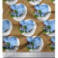 thumbnail image 1 of Soimoi Poly Georgette Fabric Tropical Flower & Heart Print Fabric by The Yard 42 Inch Wide, 1 of 3