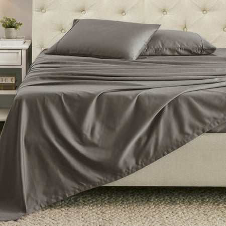 Superior 3-Piece 1400-1500 Thread Count Bed Sheet Set, Twin XL, Grey