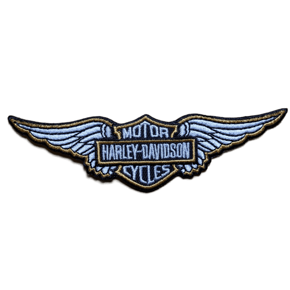 Harley Davidson Wings Embroidered Iron On Patch