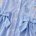 thumbnail image 6 of Toddler Baby Girl Easter Outfit Plaid Ruffle Sleeveless Tops and Shorts Set Kids Girls Easter Clothes, 6 of 6
