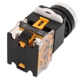 thumbnail image 2 of 380V 10A Self-Locking 1N0 1NC Push Button Switch w 220V Lamp Light, 2 of 4