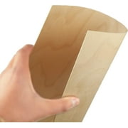 0.8mm 1/32 x 12 x 12 Aircraft Plywood Sheet (3pk) - AB/B Baltic Birch Material Perfect for Arts and Crafts, School Projects, Die-Cutting, and Wood Engraving