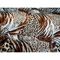 thumbnail image 2 of Fabric Charmeuse Silky Bridal Satin Apparel Cheetah Tiger Big Cat CS21, 2 of 2