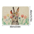 thumbnail image 5 of Qocolhg Carrots Bunny Happy Easter Kitchen Mats,Spring Home Decor Kitchen Rugs for Floor,Easter Doormat Spring Welcome Mat,Easter Bathroom Rugs Front Door Mat Indoor Outdoor Entrance Decor Clearance, 5 of 8