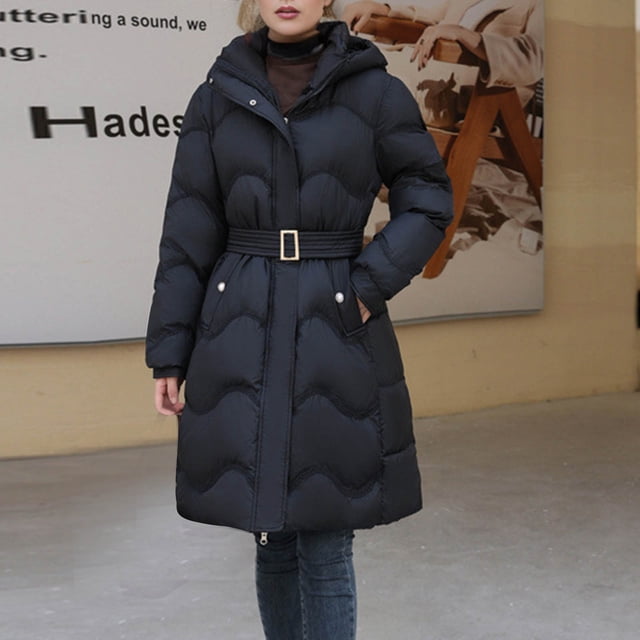 Birdeem Veste Chaude en Coton à Manches Longues pour Femmes Automne et Hiver