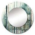 thumbnail image 2 of Designart "Tree Redwood Geometric Silence II" Trees Round Mirror Wall Décor Modern - Large Green Round Mirror - Round Mirror 36" x 36" Inch, 2 of 5
