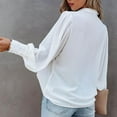 thumbnail image 2 of vigerkar Womens Shirts Button Down Lantern Long Sleeve Blouse Fashion Casual Tops 2025 White, M, 2 of 8