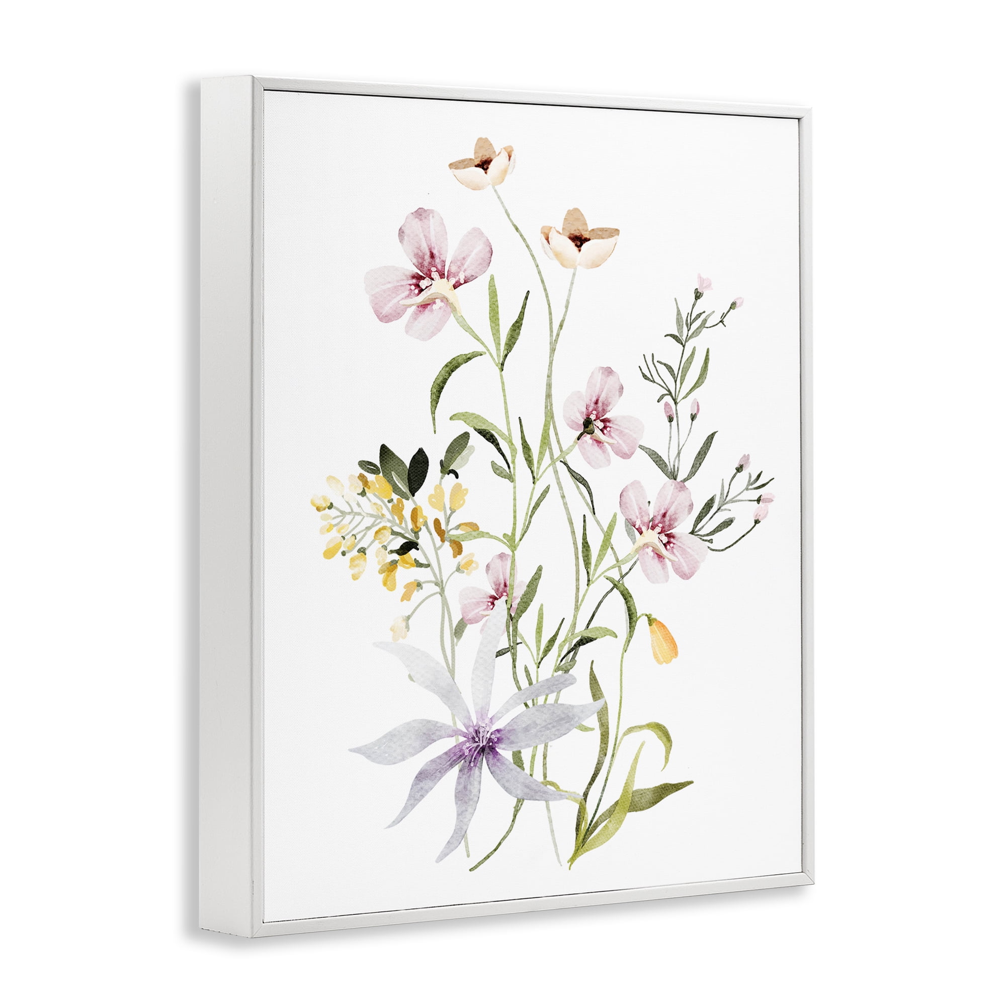 Floral Foliage Bundle White Framed Giclee Art, design by Lettered and Lined
