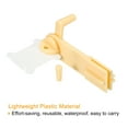 thumbnail image 4 of Unique Bargains Plastic Floss Bobbin Sewing Thread Card Board with Winder, White 100 Pack, 4 of 6