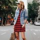 thumbnail image 4 of Fotbe Buffalo Plaid Red Black Vestido de Verano sin Mangas para Mujer – Vestido Midi Línea A, Estilo Camiseta Floral, Vestido Playero Casual y Fluido, 4 of 7