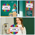 thumbnail image 6 of WaaHome Welcome Sign for Classroom Decorations 11.5" Welcome to Our Classroom Door Sign Welcome Back to School Door Hanger Wreath Sign for School Classroom Bulletin Board Decorations Teacher Supplies, 6 of 8