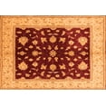 thumbnail image 1 of Ahgly Company Indoor Rectangle Oriental Orange Industrial Area Rugs, 2' x 5', 1 of 4