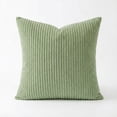 thumbnail image 5 of Medium Green Set of 1 Summer Decorative Throw Pillow Covers, 17x17 Inch for Sofa Living Room, Soft Neutral Boho Couch Pillow Covers for Home Decor, Square Pillow Cases for Cushions, 5 of 5