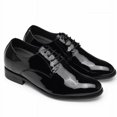 thumbnail image 4 of CMR CHAMARIPA Men's Derby Elevator Shoes Black Patent Leather High Heel Men Dress Shoes 8CM / 3.15 Inches, 4 of 8